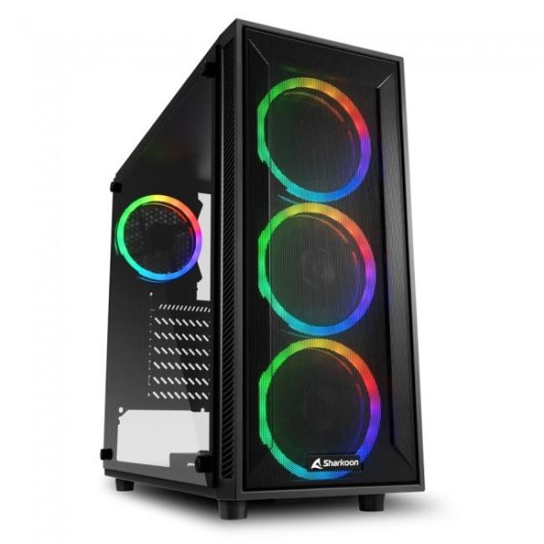 sharkoon tg4m rgb negra