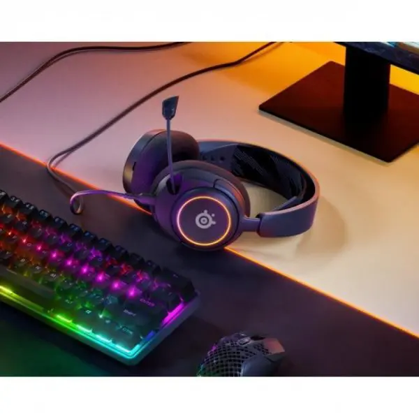 steelseries arctis nova 3 auriculares gaming rgb pcps4ps5switch negros 7