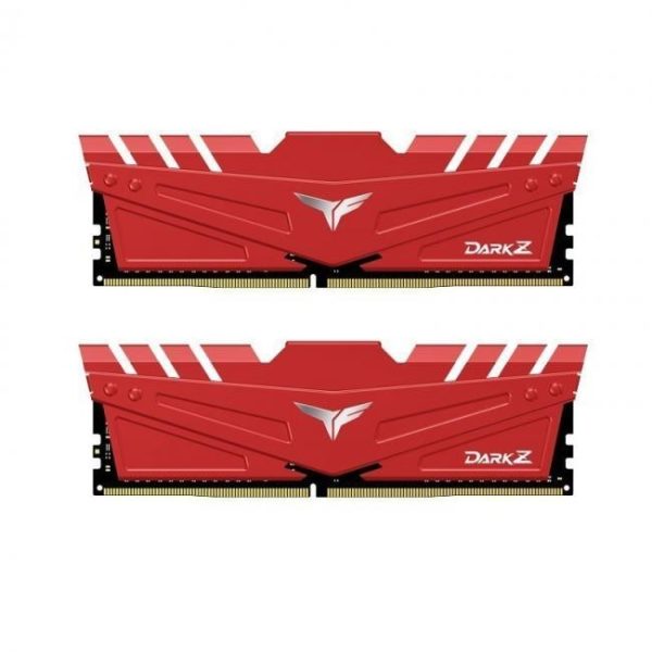 team group dark z ddr4 32gb 2x16gb 3200 cl16 roja