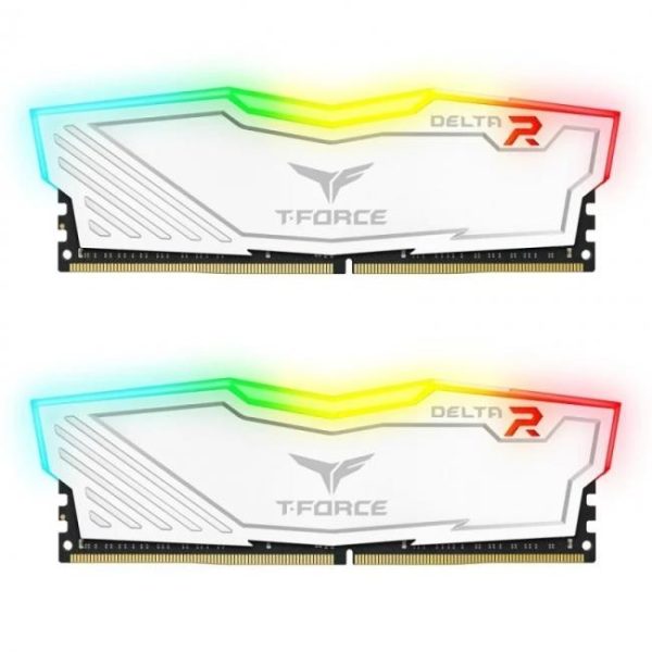 team group delta white rgb ddr4 3200 pc4 25600 16gb 2x8gb cl16