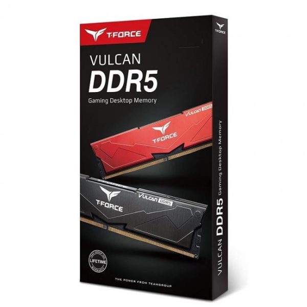 teamgroup t force vulcan ddr5 32gb 2x16gb 5200 mhz cl40 negro 1