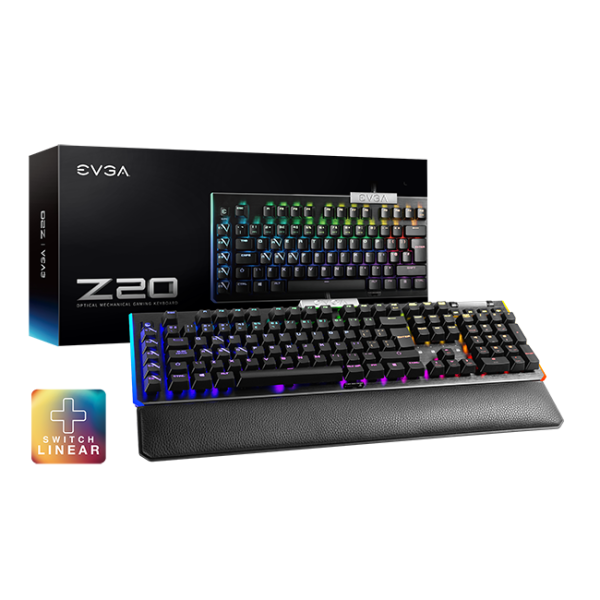 teclado evga z20 rgb gaming optical mechanichal 811 w1 20sp k2