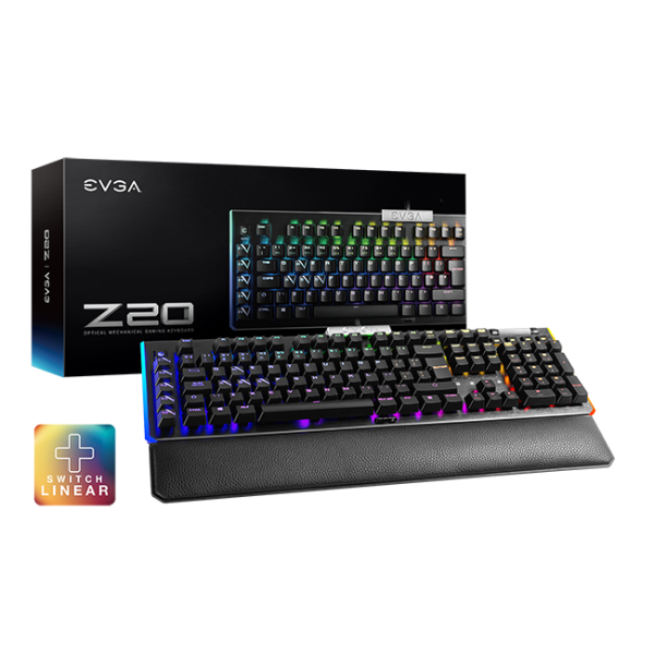 teclado evga z20 rgb gaming optical mechanichal 811 w1 20sp k2