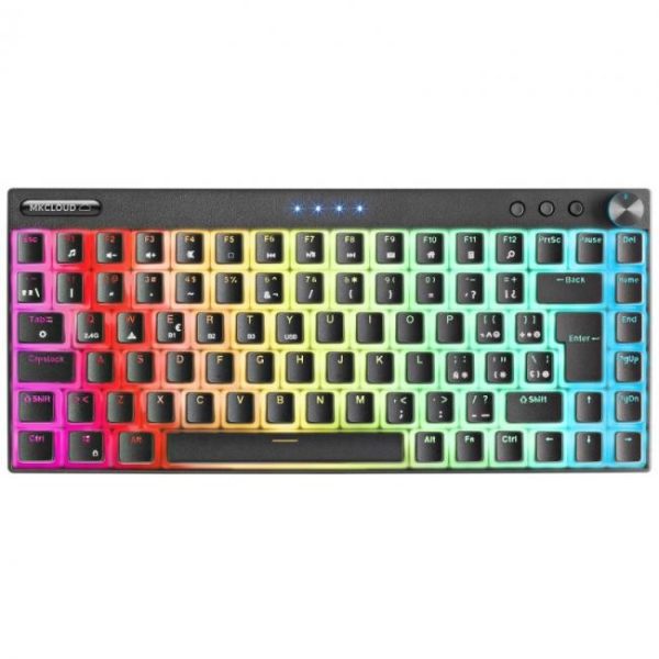 teclado mecanico inalambrico mars gaming mkcloud rgb negro switch rojo 8