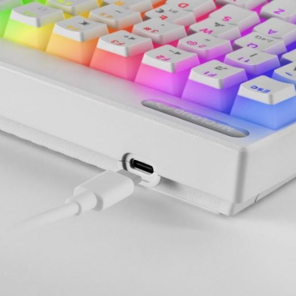teclado mecanico mars gaming mkcloud inalambrico rgb blanco switch rojo 10