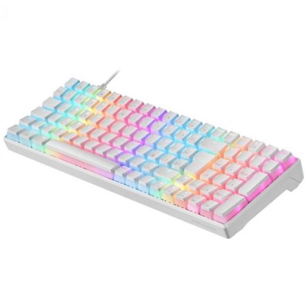 teclado mecanico mars gaming mkultra blanco switch azul 2