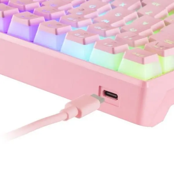 teclado mecanico mars gaming mkultra rosa switch azul 3