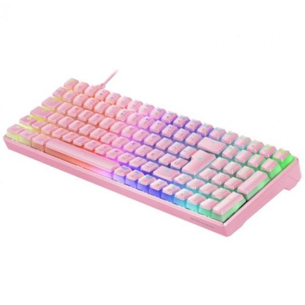 teclado mecanico mars gaming mkultra rosa switch rojo 2