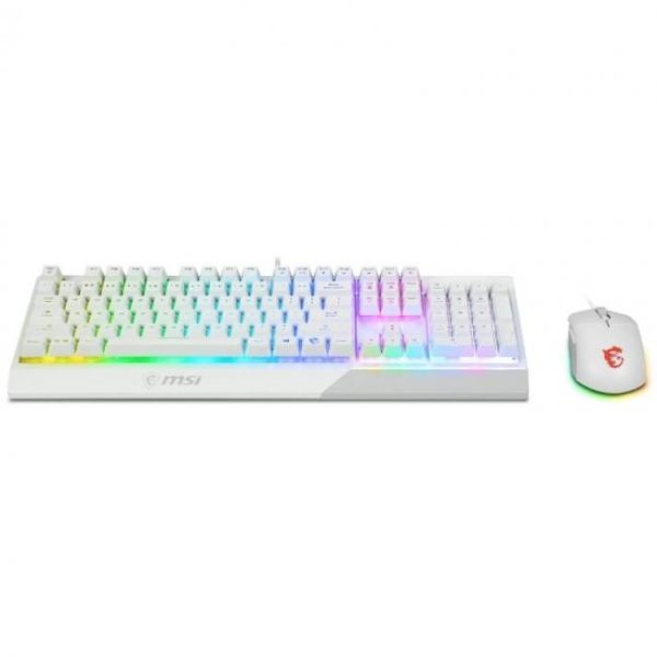 teclado raton msi vigor gk30 combo blanco 3