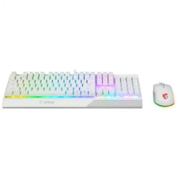 teclado raton msi vigor gk30 combo blanco 3