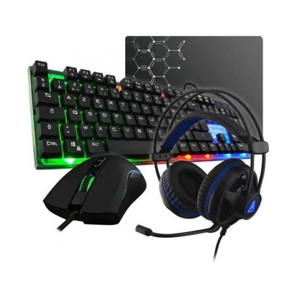 the g lab combo gallium gaming teclado raton auriculares alfombrilla