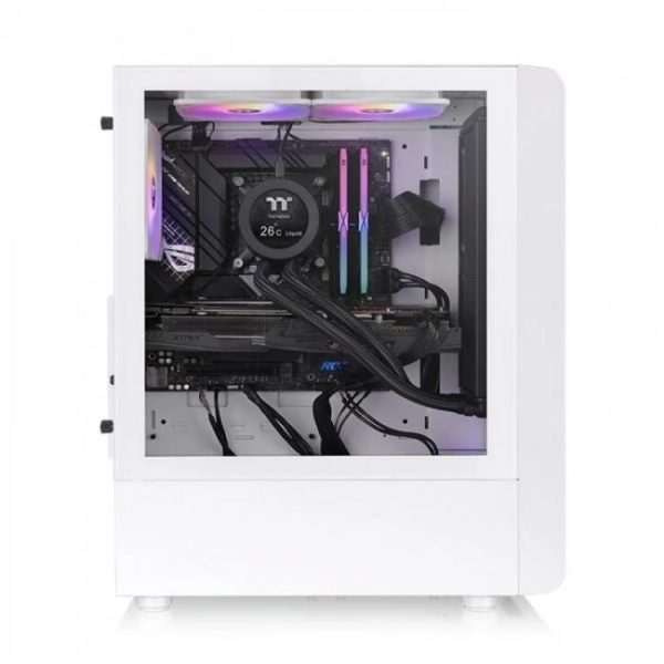 thermaltake s200 tg argb snow cristal templado usb 30 3