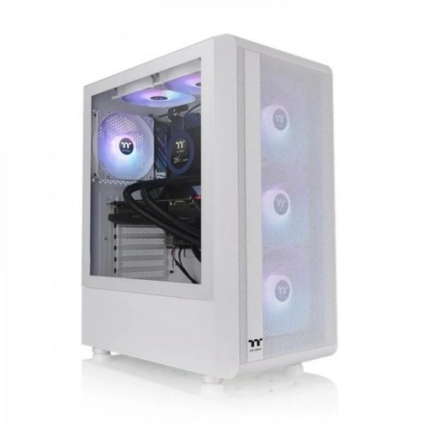 thermaltake s200 tg argb snow cristal templado usb 30