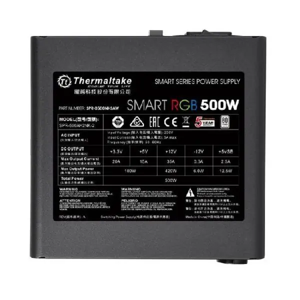 thermaltake smart rgb 500w negro 1