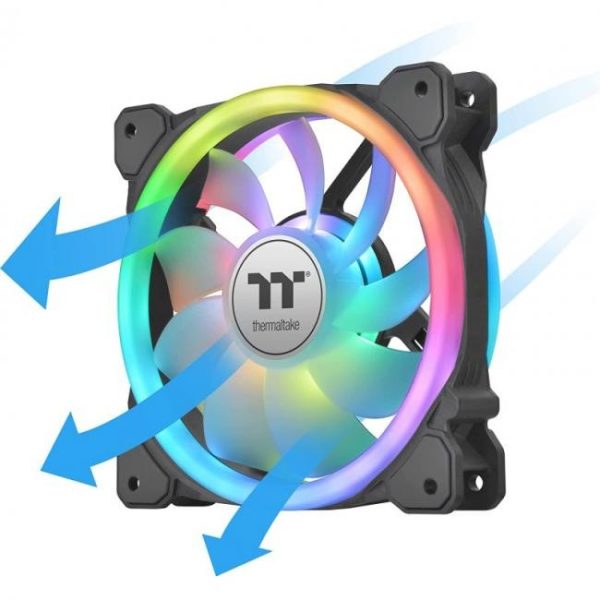 thermaltake swafan 14 rgb paquete de 3 ventiladores 140mm 3