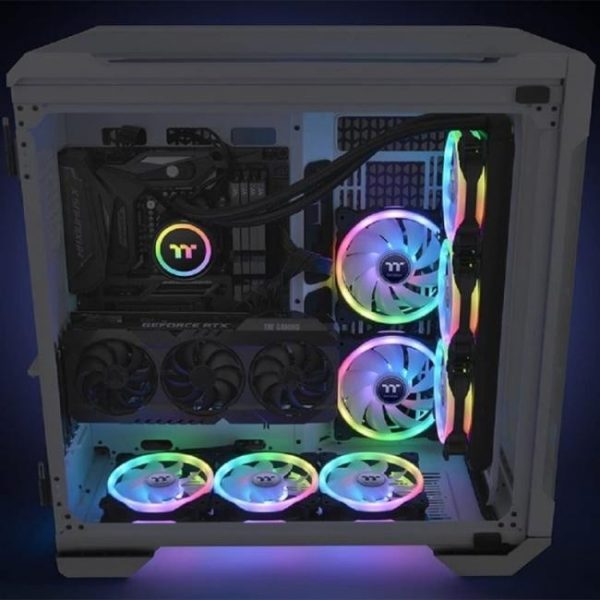 thermaltake swafan 14 rgb paquete de 3 ventiladores 140mm 5