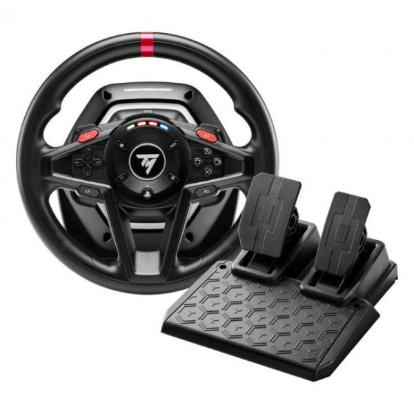 thrustmaster t128 volante de carreras force feedback con pedales magneticos ps5ps4pc 10