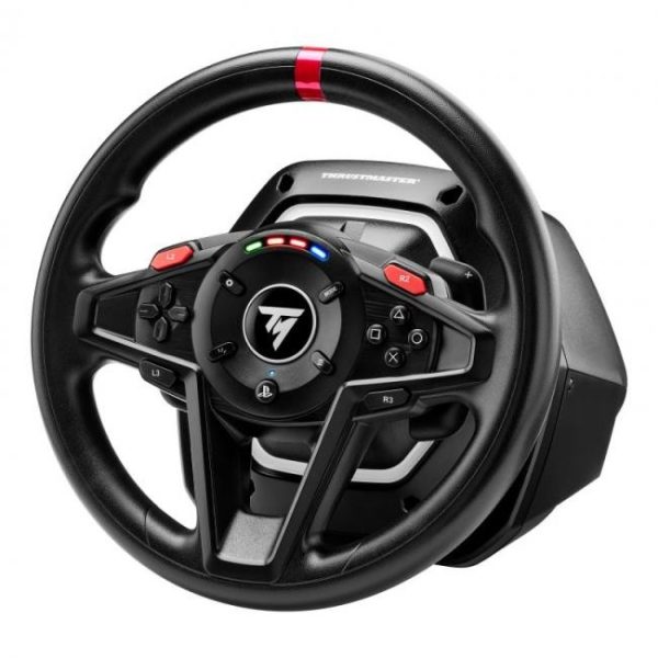 thrustmaster t128 volante de carreras force feedback con pedales magneticos ps5ps4pc 12
