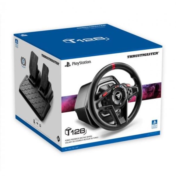 thrustmaster t128 volante de carreras force feedback con pedales magneticos ps5ps4pc 14
