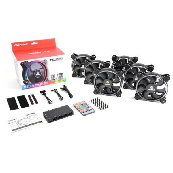 ventilador enermax tb rgb 12cm pack x6 4