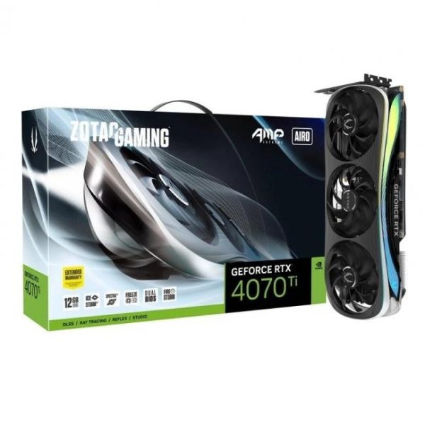 zotac gaming geforce rtx 4070ti amp extreme airo 12gb
